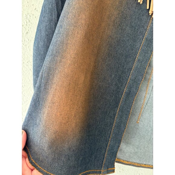 Fairy Brand Western Cowgirl Style Denim Fringe Jacket  - Small - Picture 12 of 12